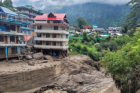 Cloudburst in Manikaran